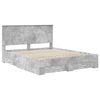 vidaXL Bed Frame Concrete Grey 160 x 200 cm Engineered Wood