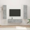 vidaXL TV Cabinet Set 6 pcs Concrete Grey Engineered Wood