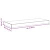 vidaXL Floating Wall Shelves 4 pcs Grey 60x23.5x3.8 cm MDF