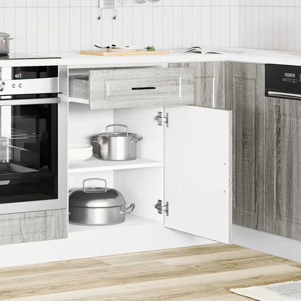 vidaXL Kitchen Base Cabinet&nbsp;Porto Grey Sonoma Engineered Wood