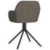 vidaXL Swivel Dining Chairs 2 pcs Dark Grey Velvet
