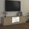 vidaXL TV Cabinet with LED Lights Sonoma Oak 120x30x36 cm