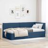 vidaXL Corner Bed Frame with Headboard Blue 100 cm x 200 cm Velvet