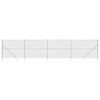 vidaXL Chain Link Fence with Spike Anchors Silver 1.6x10 m