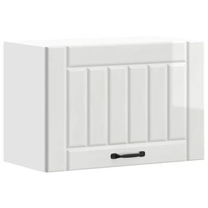 vidaXL Kitchen Wall Cabinet "Lucca" High Gloss White Engineered Wood