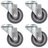 vidaXL Bolt Hole Swivel Casters 4 pcs 50 mm