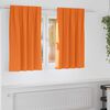 vidaXL Blackout Curtains with Rings 2 pcs Bright Orange 140 x 140 cm