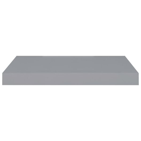 vidaXL Floating Wall Shelves 4 pcs Grey 50x23x3.8 cm MDF