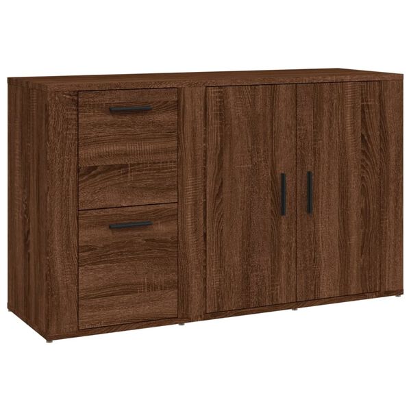vidaXL Sideboard Brown Oak 100x33x59.5 cm Engineered Wood