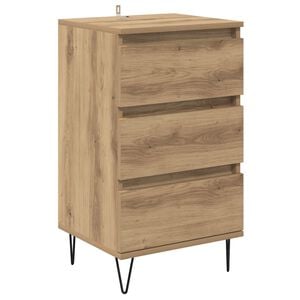 vidaXL Sideboard Artisan Oak 40 x 35 x 70 cm Engineered Wood and Iron