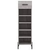vidaXL Shoe Cabinet Grey Sonoma 30x35x105 cm Engineered Wood