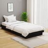 vidaXL Bed Frame without Mattress Black Solid Wood 100x200 cm