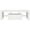 vidaXL TV Cabinet with LED Lights White 120x35x40 cm