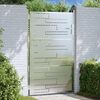 vidaXL Garden Gate with Lock Silver 100 x 150 cm Stainless Steel