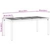 vidaXL Outdoor Tables Natural and black 180 x 90 x 75 cm