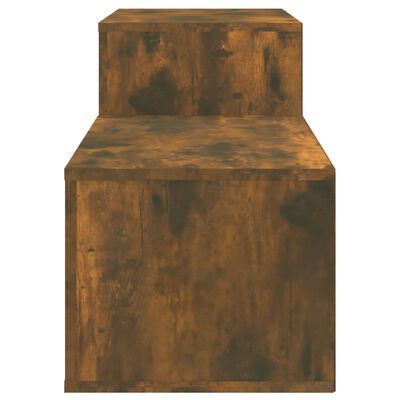 vidaXL Shoe Cabinet Smoked Oak 150x35x45 cm Engineered Wood