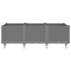 vidaXL Garden Planter with Wheels Light Grey 150x80x54 cm PP
