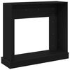 vidaXL Fireplace Surround Black Oak 100x30x87.5 cm Engineered Wood