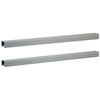 vidaXL Garden Cover Profile 2 pcs 100 x 6 x 5 cm Galvanised Steel
