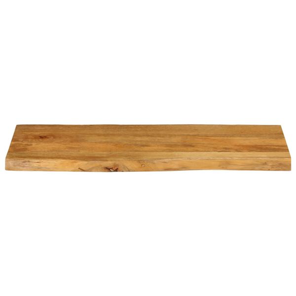 vidaXL Table Top 100x40x2.5 cm Live Edge Solid Wood Mango