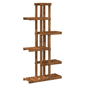 vidaXL Plant Stand Natural 68 x 23.5 x 140 cm Solid Acacia Wood