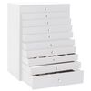 vidaXL Jewellery Box 10-Layer with Watch Holders White 29x20.5x40.5 cm