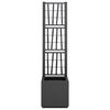 vidaXL Garden Planter Anthracite 36 x 36 x 140 cm Polypropylene