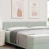 vidaXL Headboard Height Adjustable Light grey 200 cm Velvet