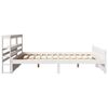 vidaXL Bed Frame with Headboard without Mattress White 180x200 cm Super King