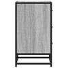 vidaXL Bedside Cabinet Grey Sonoma 40x34.5x60 cm Engineered Wood and Metal
