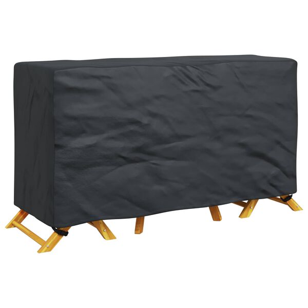 vidaXL Furniture Cover Plain Black 180 x 70 x 90 cm 210D