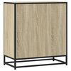 vidaXL Sideboard Sonoma Oak 68x35x76 cm Engineered Wood and Metal