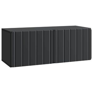 vidaXL Wall-Mounted TV Cabinet Black 78.5 x 31 x 30 cm Engineered Wood