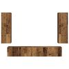 vidaXL TV Cabinet Set Wall-mounted 3 pcs Old Wood Engineered Wood