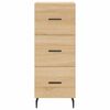 vidaXL Highboard Sonoma Oak 34.5x34x180 cm Engineered Wood