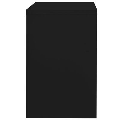 vidaXL Filing Cabinet Black 90x46x72.5 cm Steel