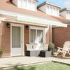 vidaXL Retractable Awning Cream 400 x 200 cm Fabric