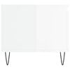 vidaXL Coffee Table High Gloss White 100x50x45 cm Engineered Wood