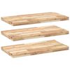 vidaXL Floating Shelves 3 pcs 80x40x4 cm Untreated Solid Wood Acacia