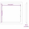 vidaXL Access Panels 2 pcs White 15 x 15 cm ABS Plastic