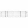 vidaXL Dog Kennel 4 pcs Silver 8 x 2 x 2 m Galvanised steel