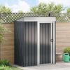 vidaXL Garden Sheds Anthracite 137 x 81 x 180 cm Metal