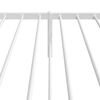 vidaXL Metal Bed Frame without Mattress with Headboard White 90x200cm