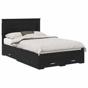 vidaXL Bed Frame with Drawer with Headboard Manual Engineered Wood