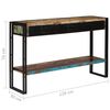 vidaXL Console Table Solid Reclaimed Wood 120x30x76 cm