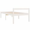 vidaXL Senior Bed without Mattress White 75x190cm Small Single