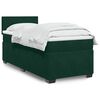 vidaXL Box Spring Bed with Mattress Dark Green 90x190 cm Velvet