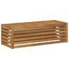vidaXL Outdoor Stool Bench Natural 115 x 43 x 37 cm Solid Acacia Wood