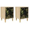 vidaXL Bedside Cabinet RHENEN 2 pcs Sonoma Oak 36 x 33 x 50 cm
