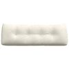 vidaXL Back Pillow Cream 140 x 24 x 50 cm Velvet